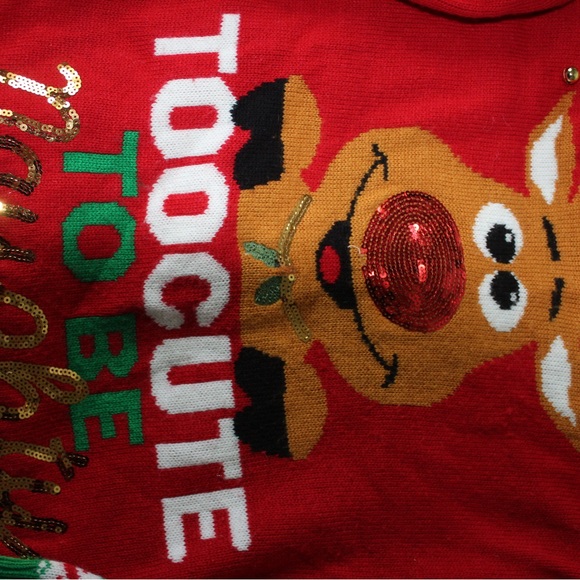 Plus Size women’s To cute to be naughty Holiday Sweater - Picture 5 of 6